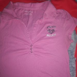 DKNY tee shirt w/ collar